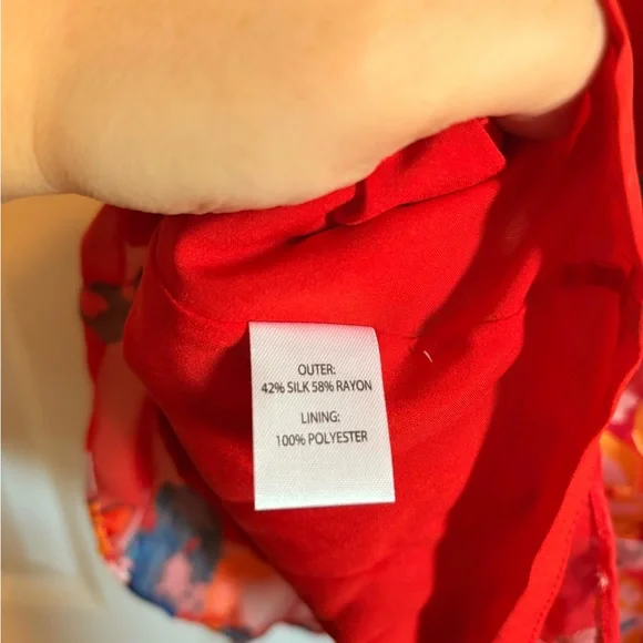 Saloni Cece red floral dress - Picture 8 of 8